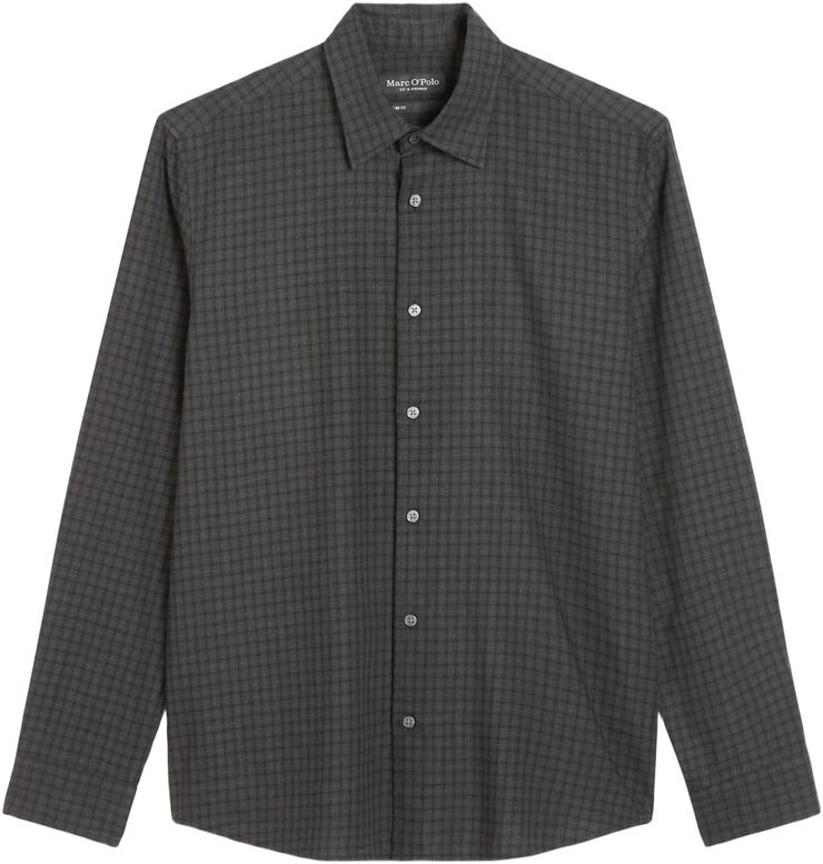 Kent collar, long sleeves, no pocke