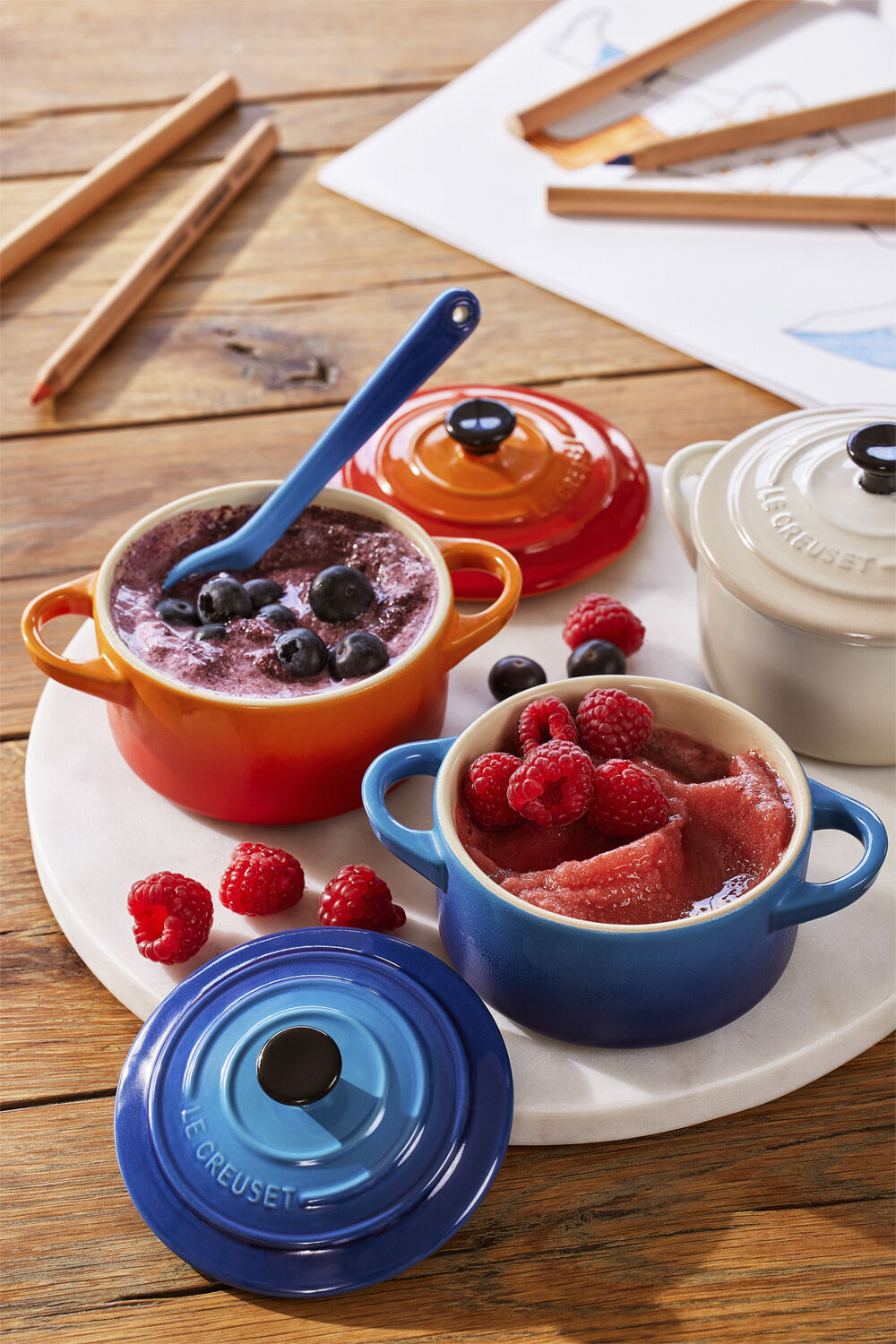 Mini gryde 10 cm Azure Blue