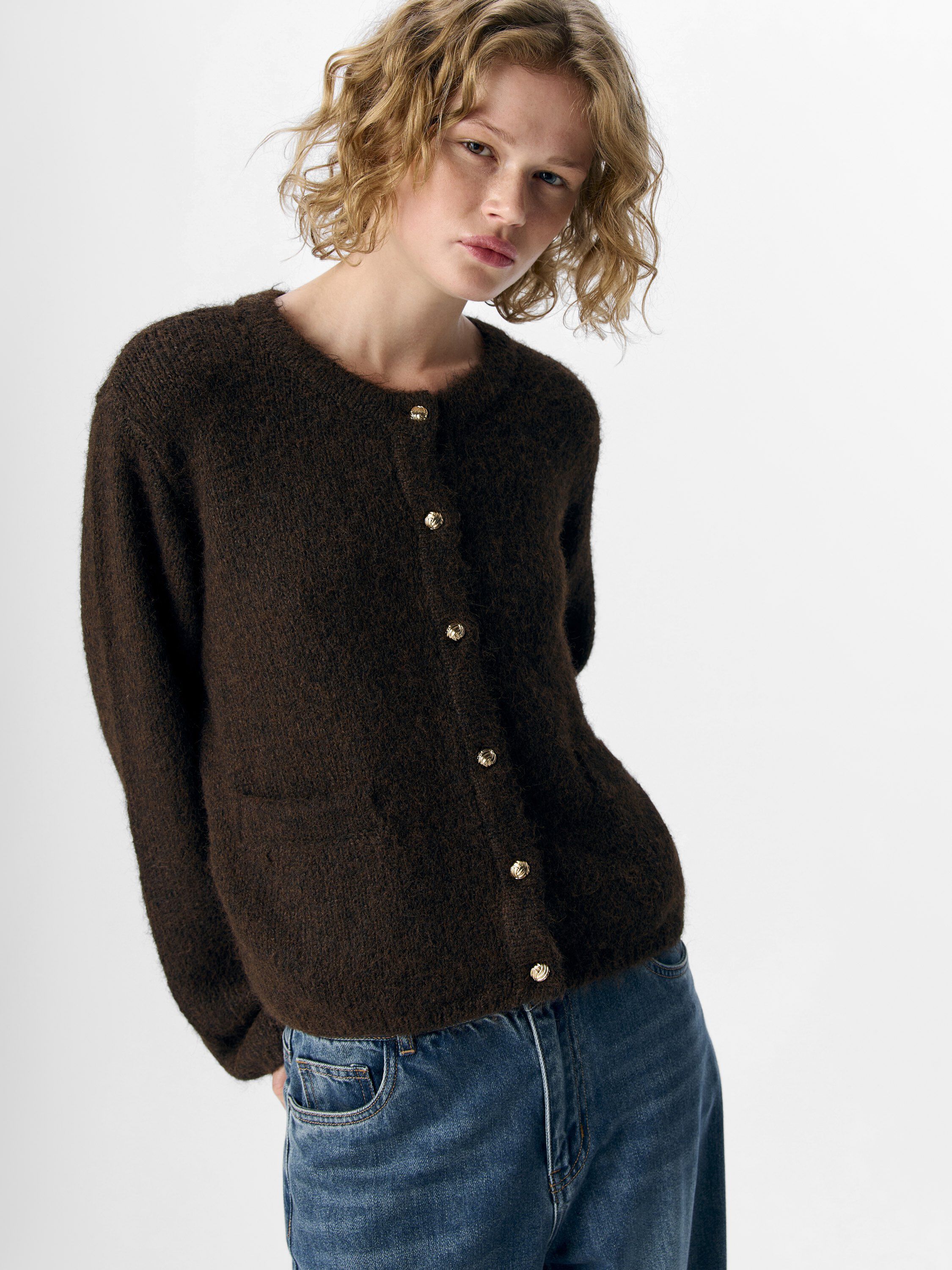 OBJSAGGIA RE L/S KNIT CARDIGAN NOOS