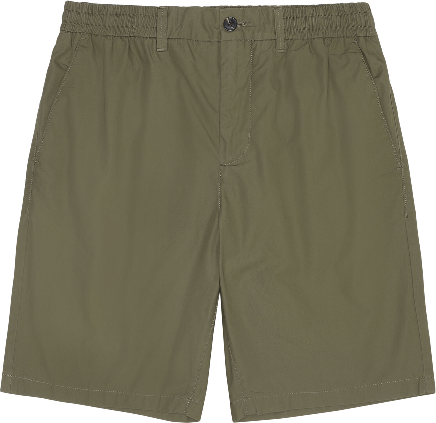 FIG loose poplin elastic waist string shorts - GOTS/Vegan