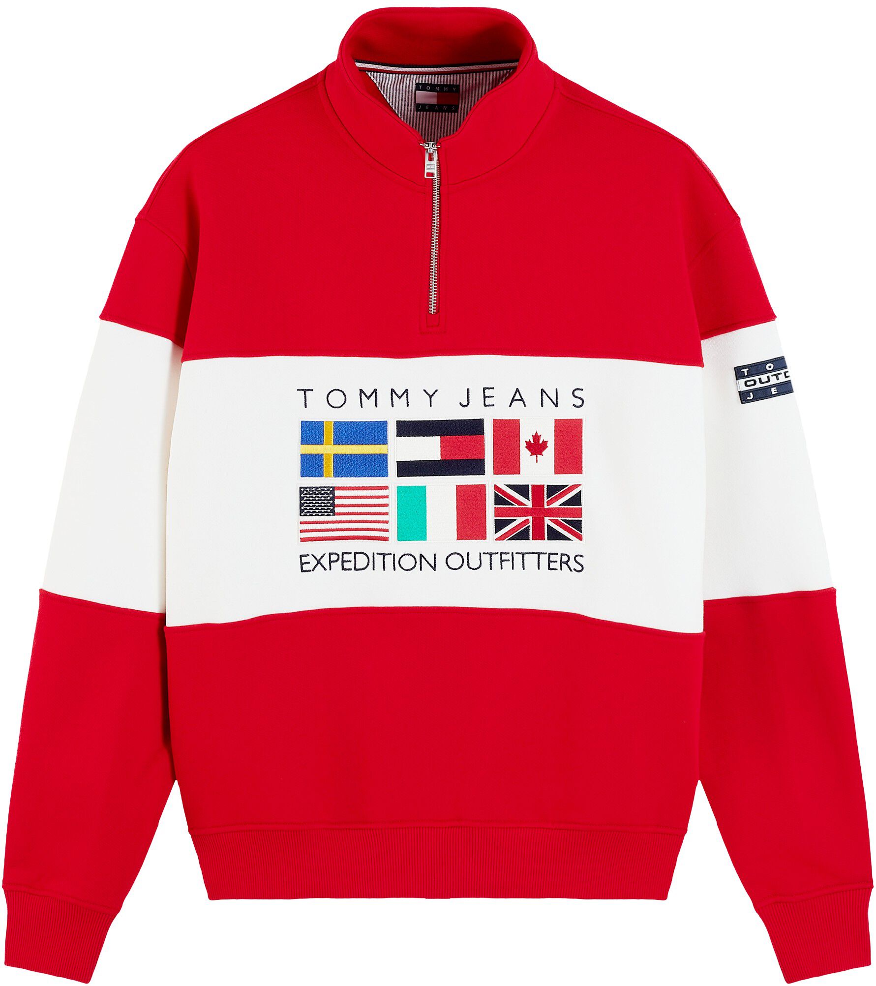 Fleece Mock Neck Quarter-Zip Sweatshirt