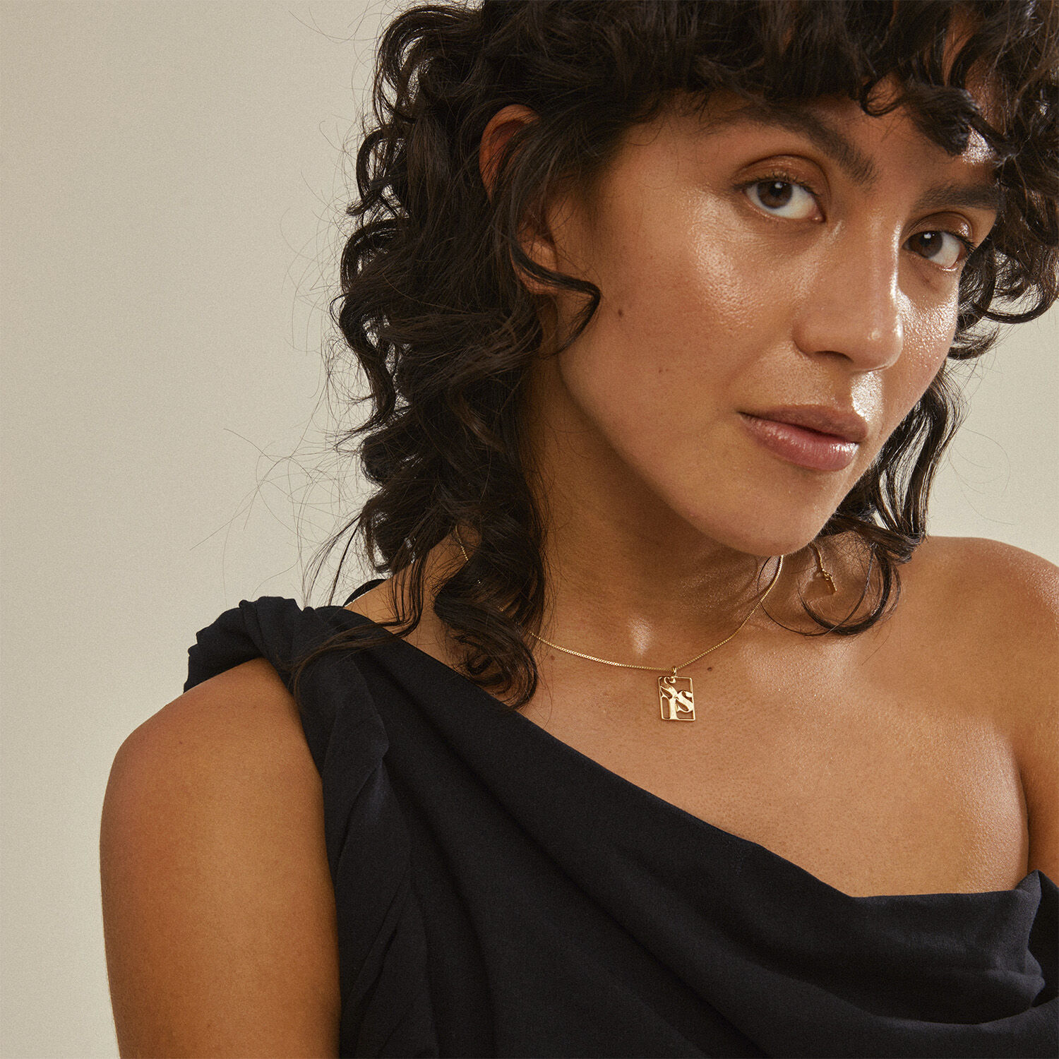 LOVE TAG, recycled SIS necklace gold-plated