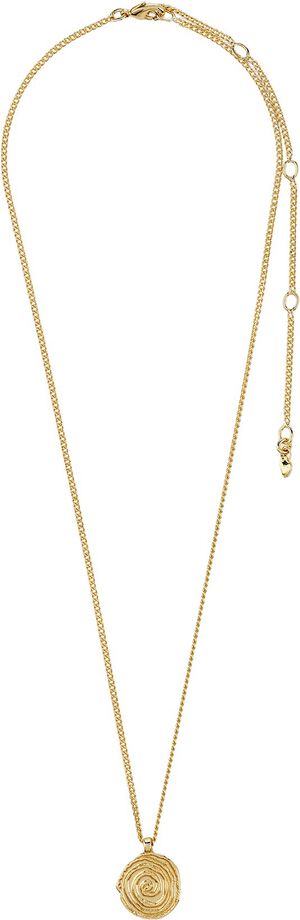 AIR coin halsk&aelig;de guldbelagt