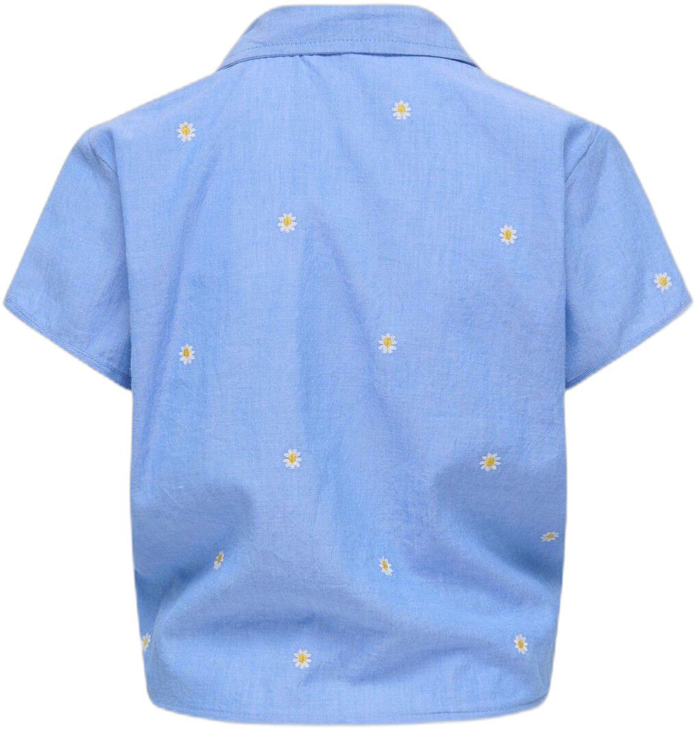 KOGMALOU SS EMB KNOT SHIRT WVN