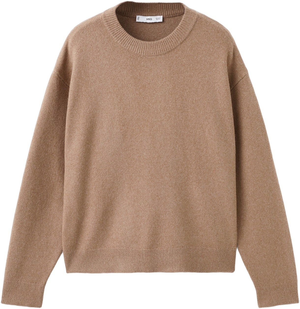 Round-neck knitted sweater