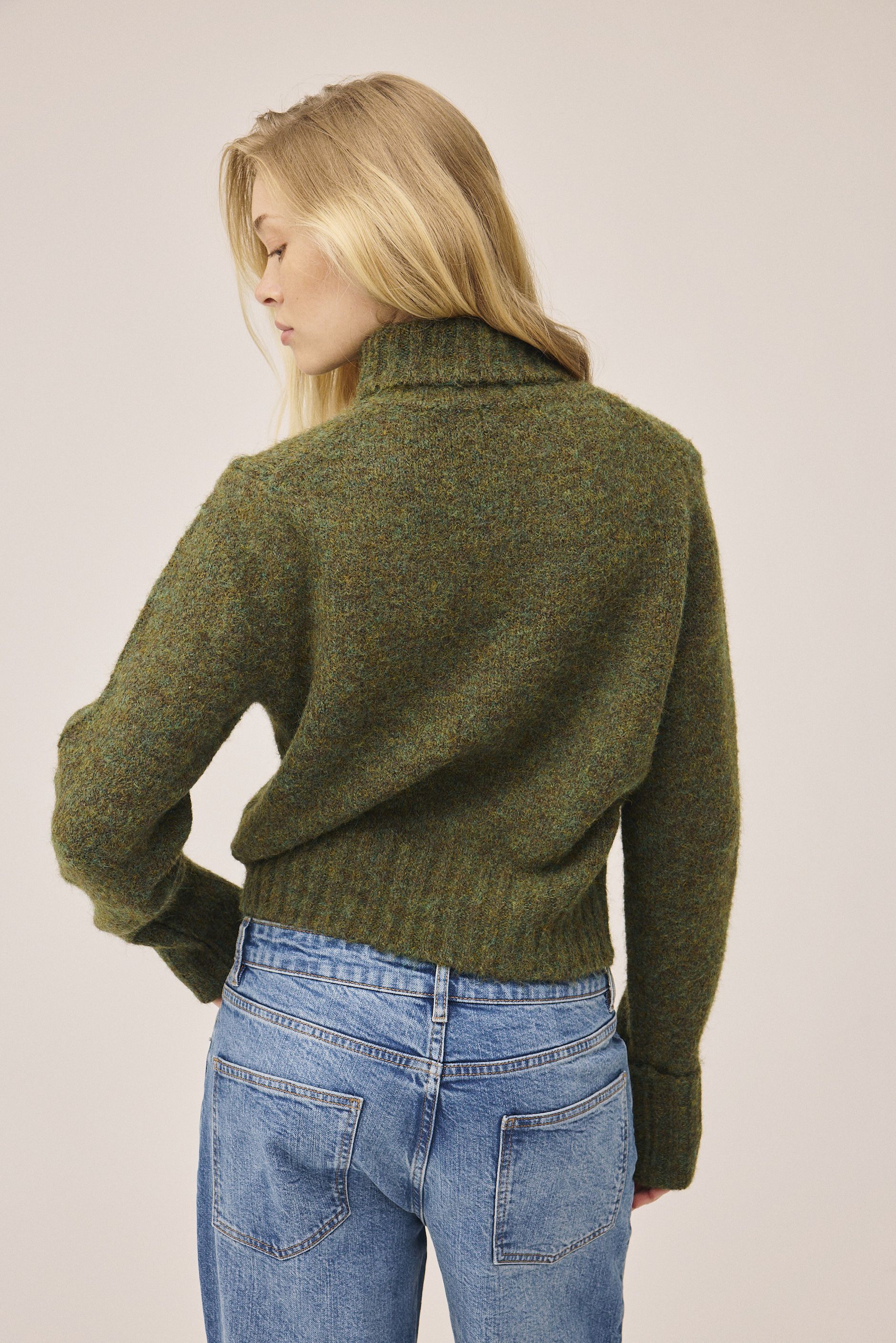 Iselin 1 Highneck sweater - GRS