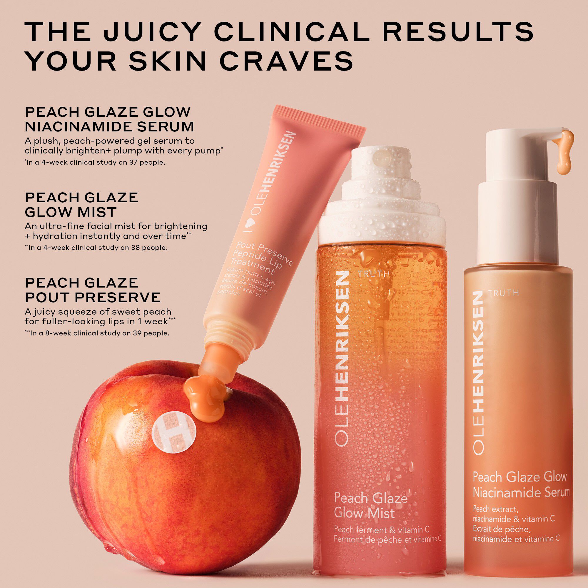 Pout Preserve Peptide Lip Treatment Peach Glaze