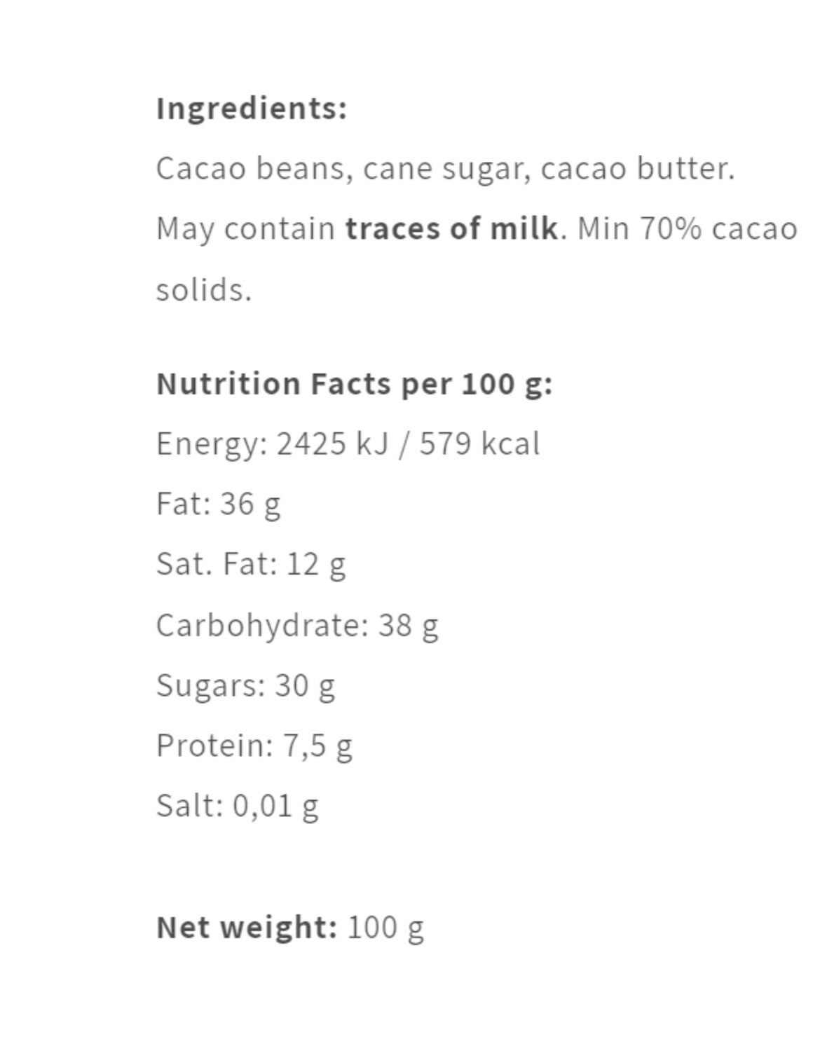 Rugoso BAD fermentation 70 %, Nicaragua