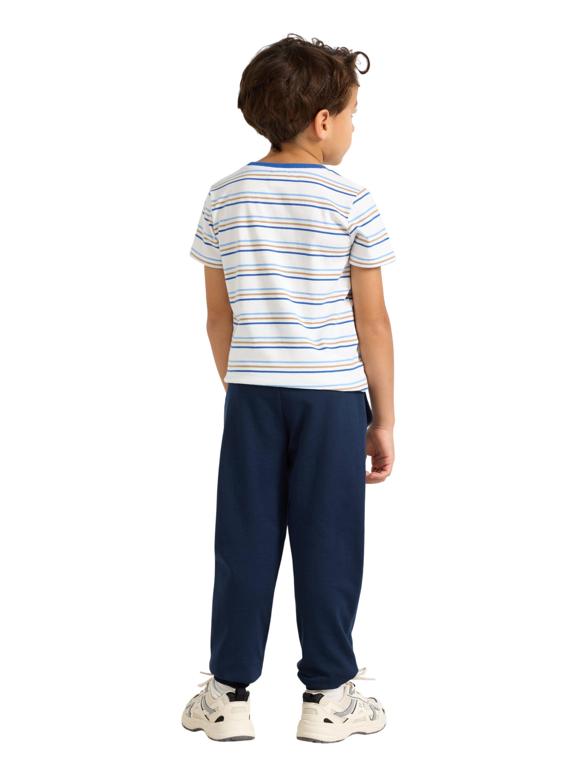 Soft cotton joggers with elastic wa