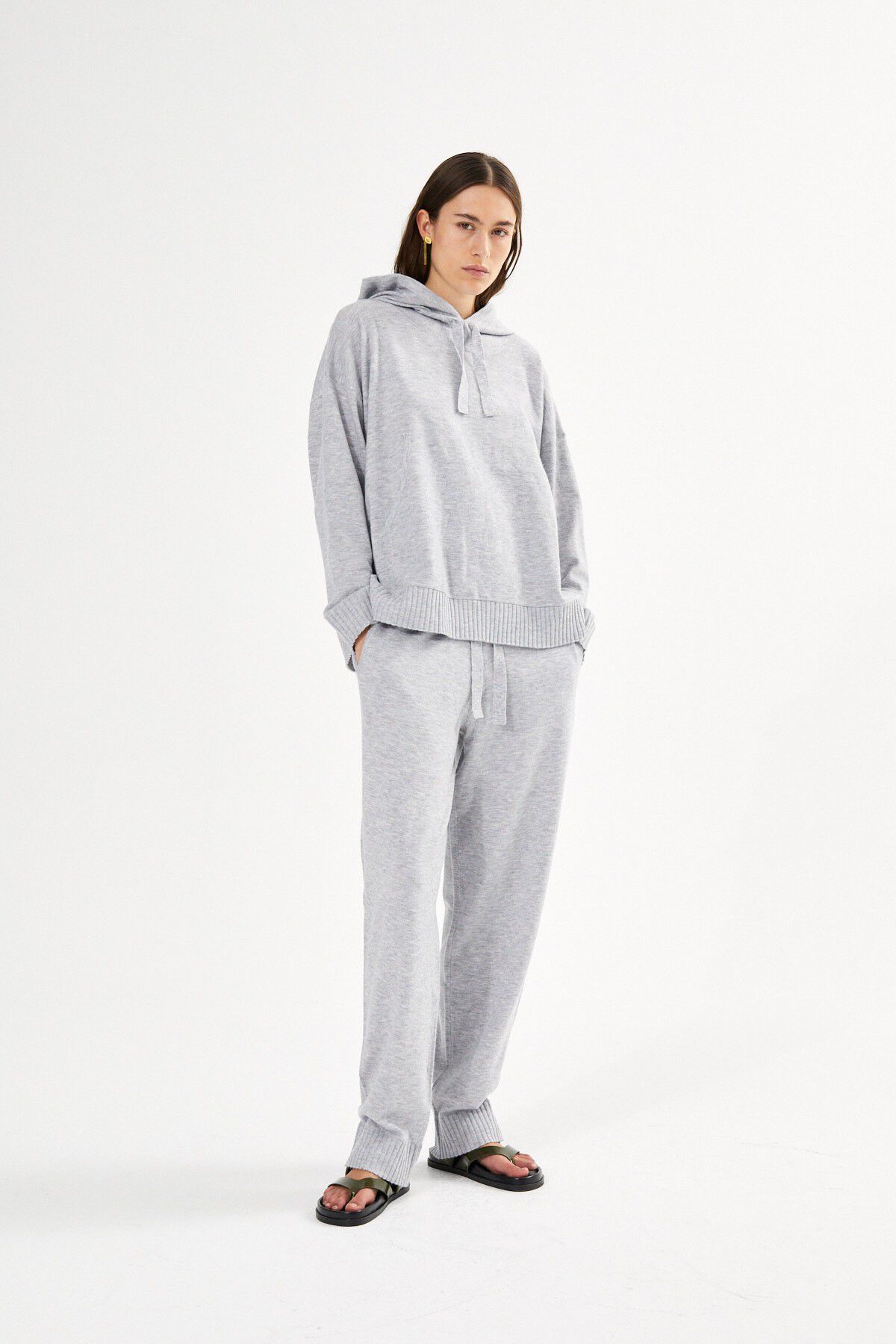 Knit lounge over size hoodie - Hele