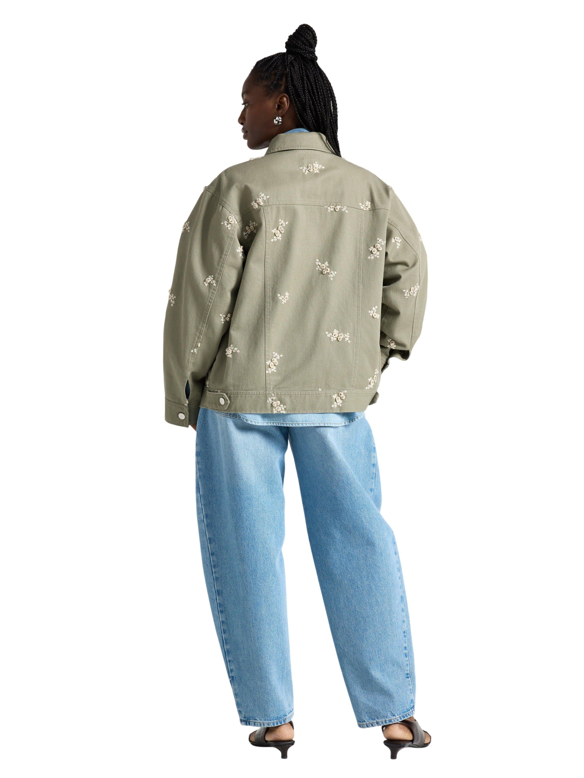 Woven jacket in cotton with a relax