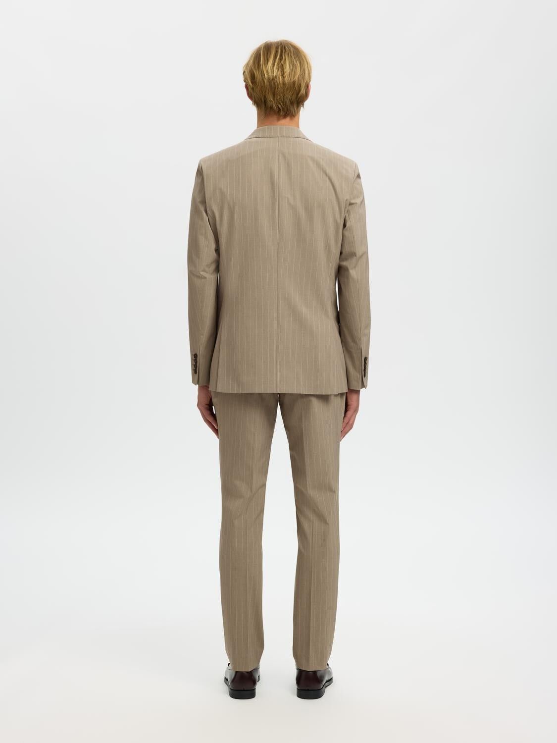 SLHSLIM-LIAM PINSTRIPED DB BLZ FLEX