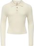 KOGMILA LS RIB BUTTON POLO NECK CP