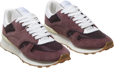 Combined suede trainers