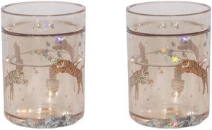 2 PACK GLITTER CUPS