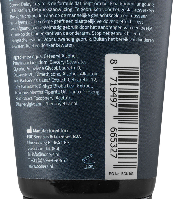 Boners Delay Cream