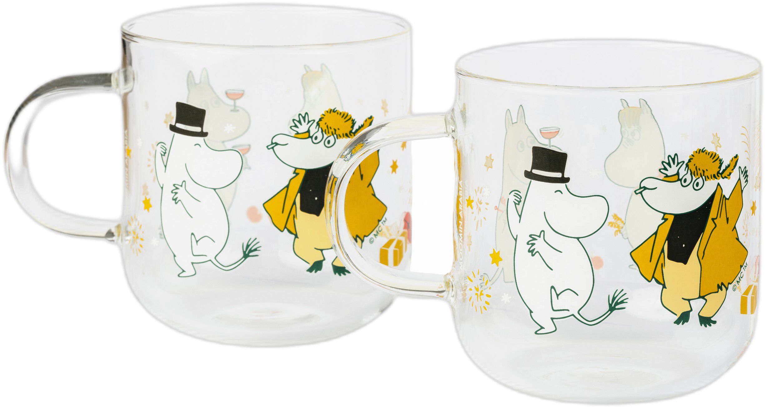 Moomin glas 30 cl Gift of Love, 2 stk.