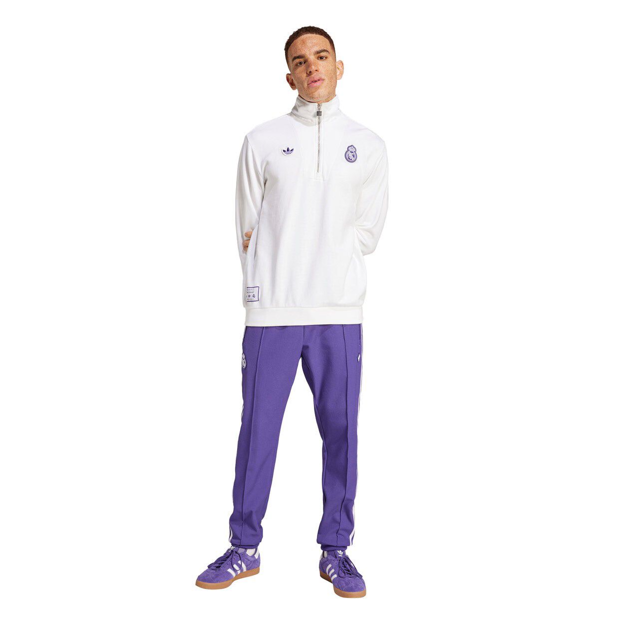 Real Madrid Terrace Icons Half-Zip Tr&aelig;nings Tr&oslash;je