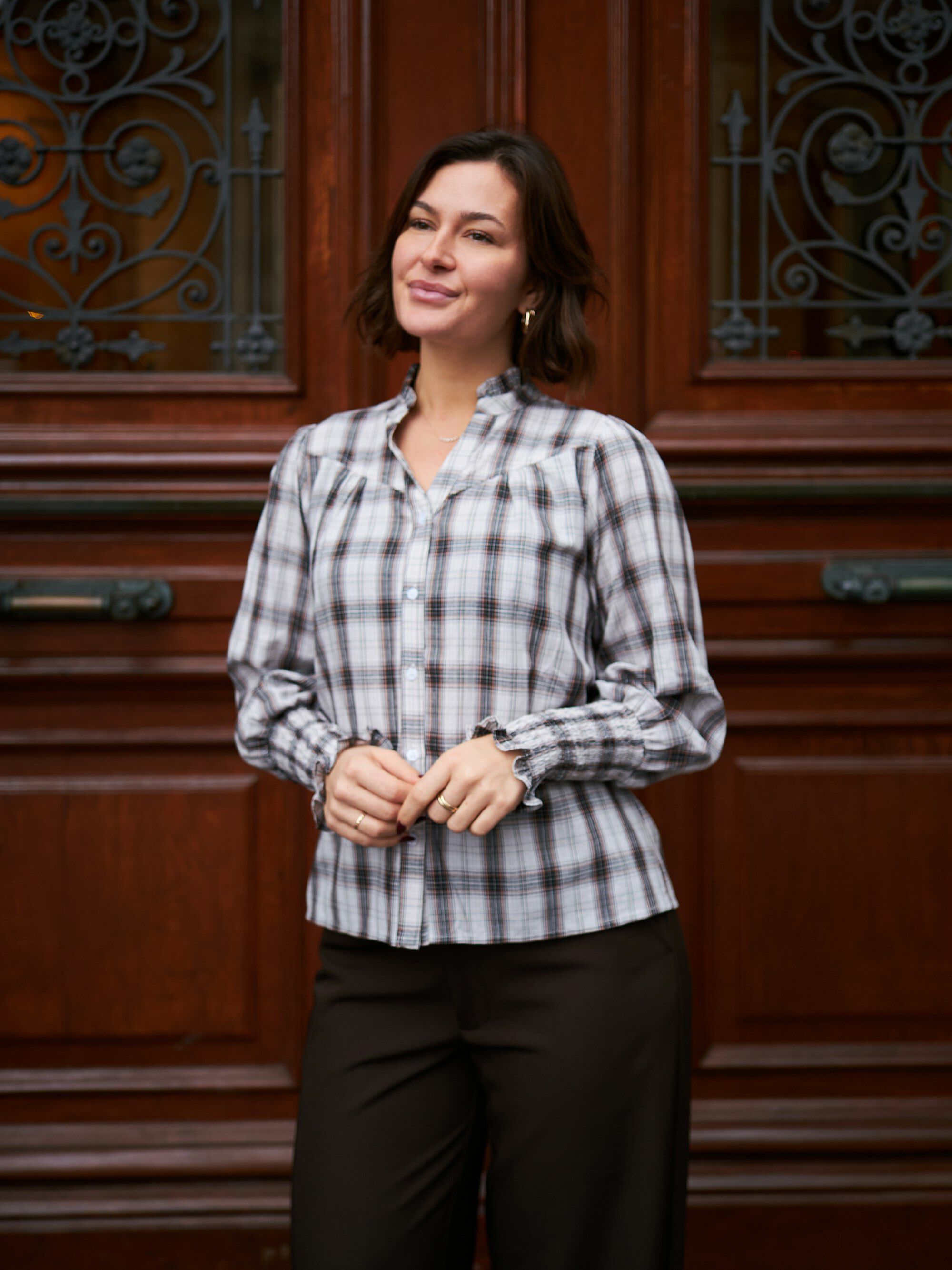 Camisa Big Check Blouse