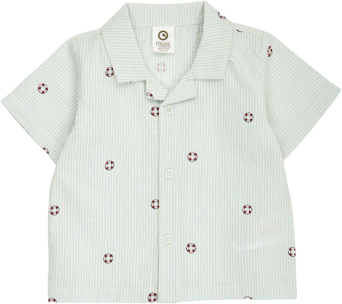Seersucker stripe s/s shirt baby