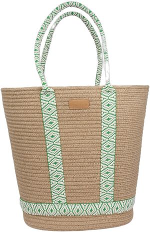 GILI SAC DE PLAGE - FINE COTTON HANDLES - 45 X 40 CM