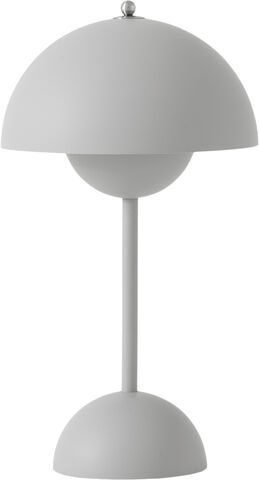 Flowerpot Portable Lamp VP9, Matt Light Grey, Magnetic Charg
