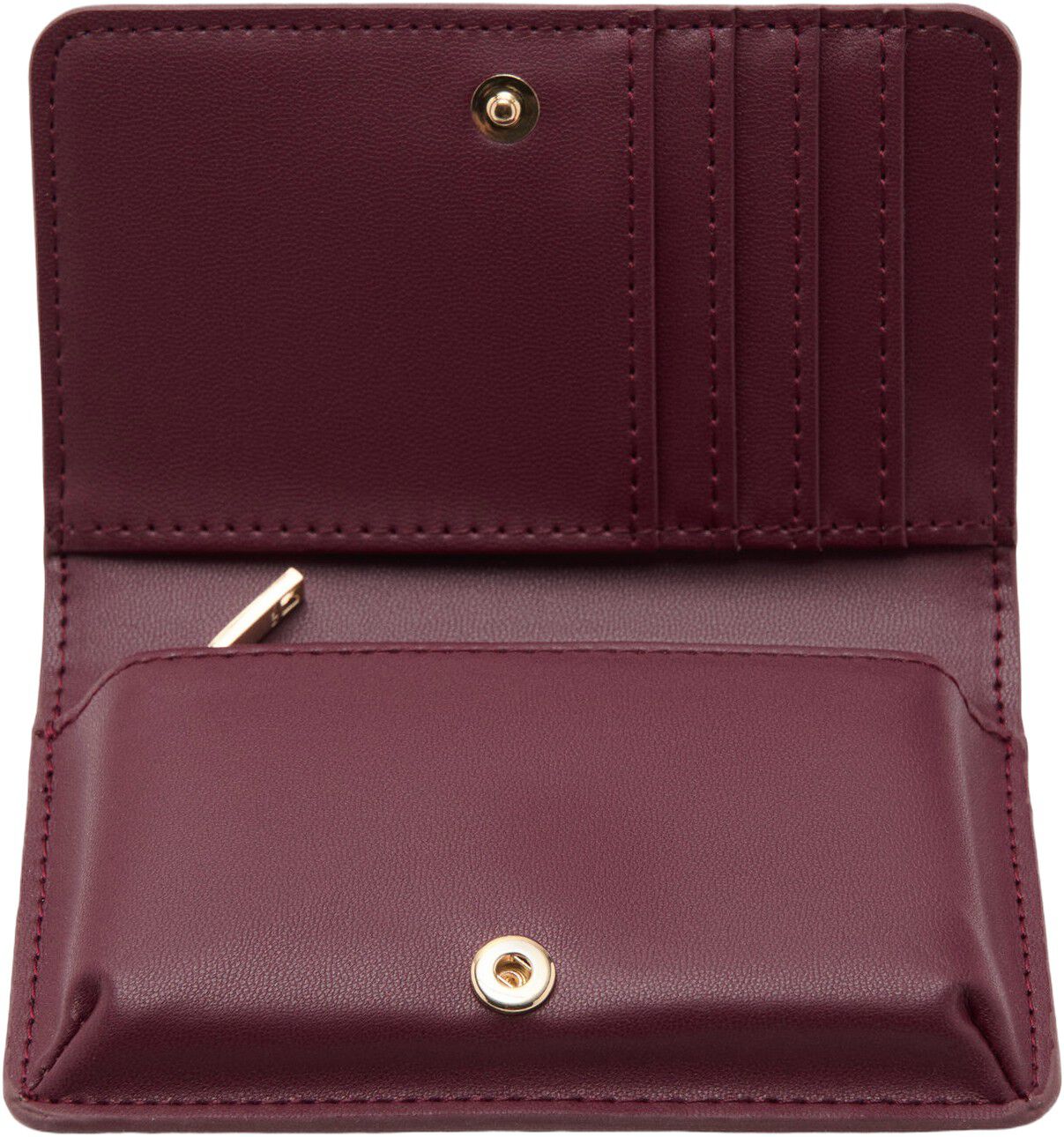 Small shiny croc-effect wallet