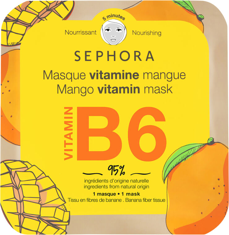 Vitamin Sheet Mask - 95% Natural Ingredients