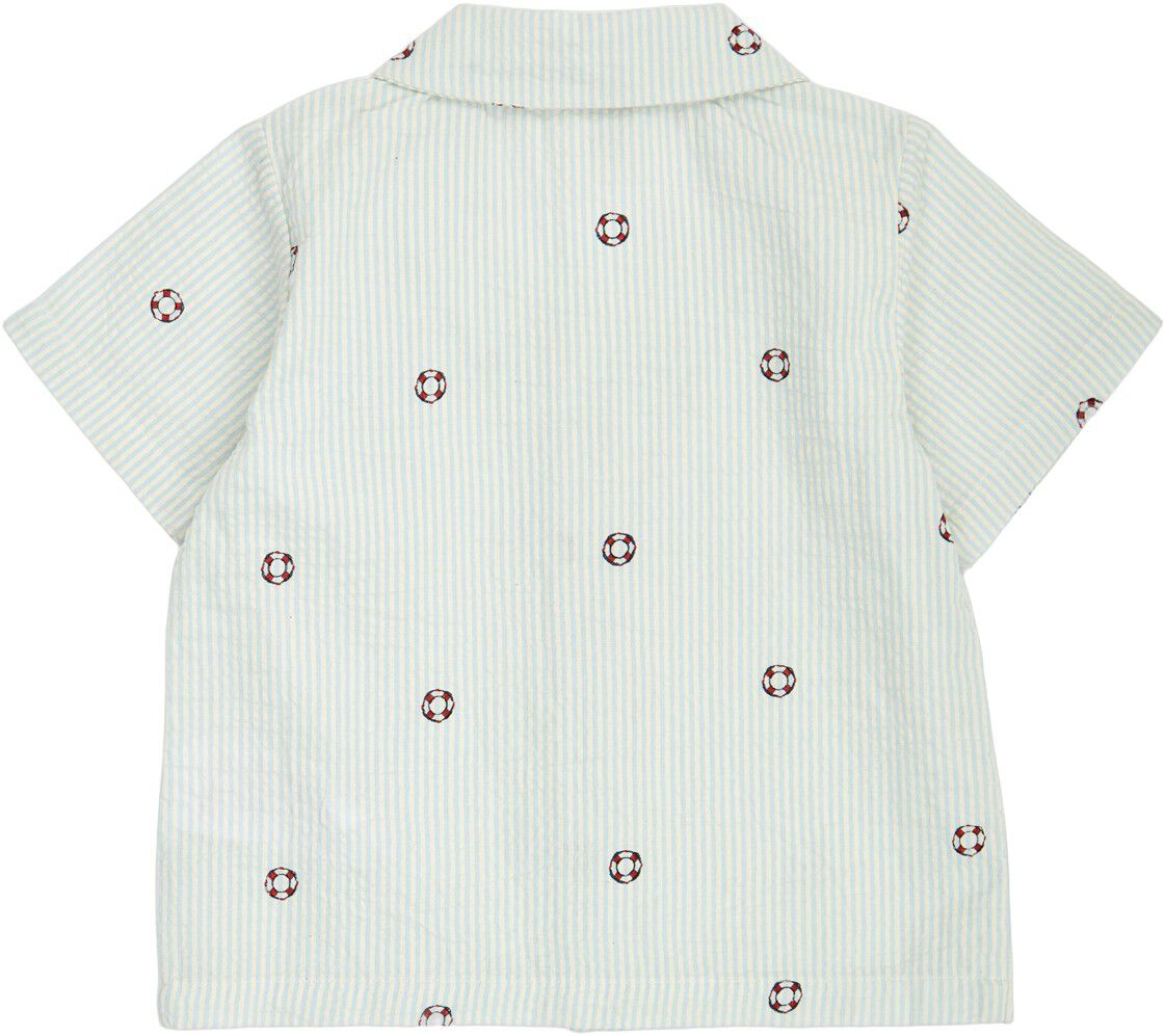 Seersucker stripe s/s shirt baby