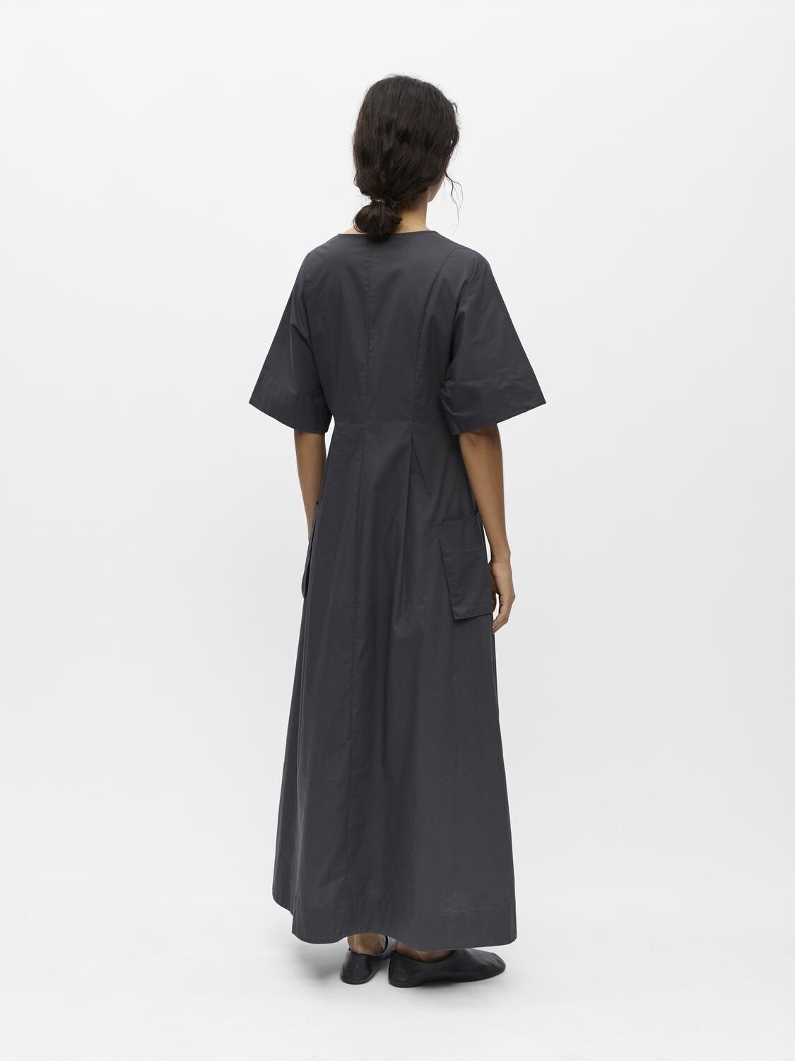 OBJKAELA 2/4 RE LONG DRESS E SS FAI