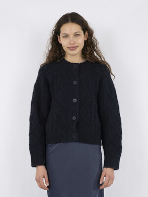 Selda Cable Soft Knit Cardigan
