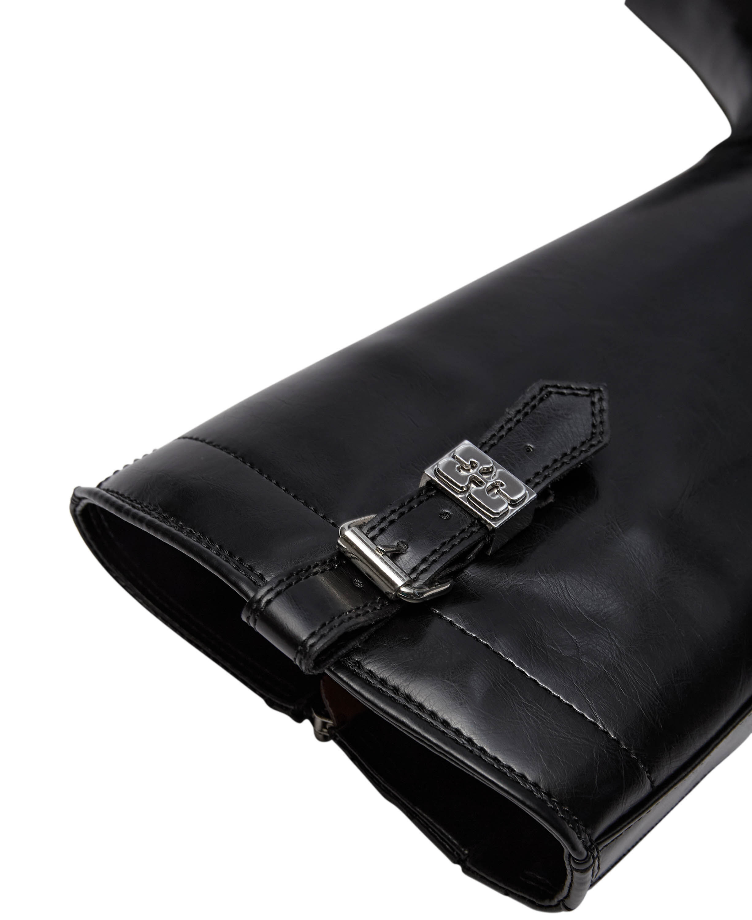 Studs High Boot Crinkle Oleatex