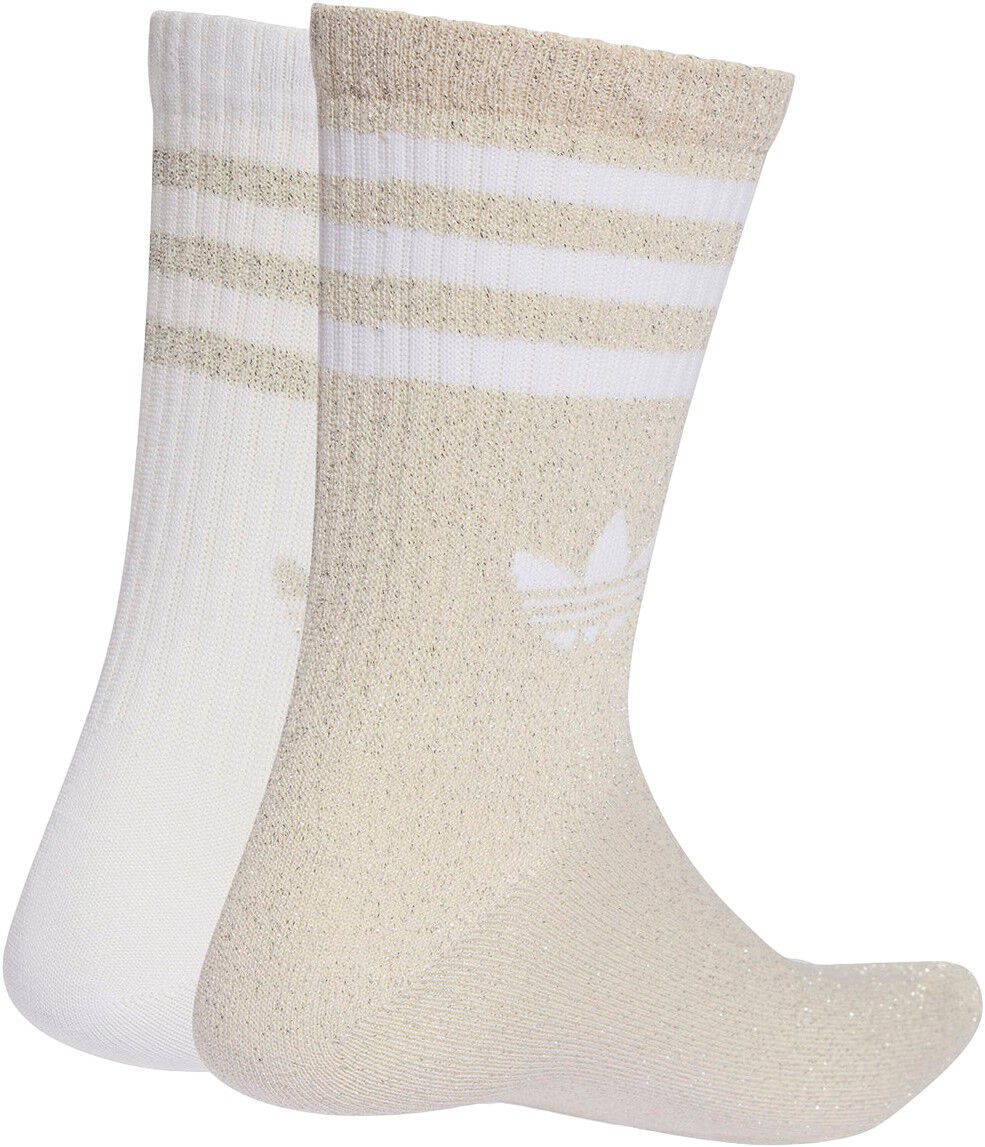 3-Stripes Glitter Crew Str&oslash;mper 2 pak