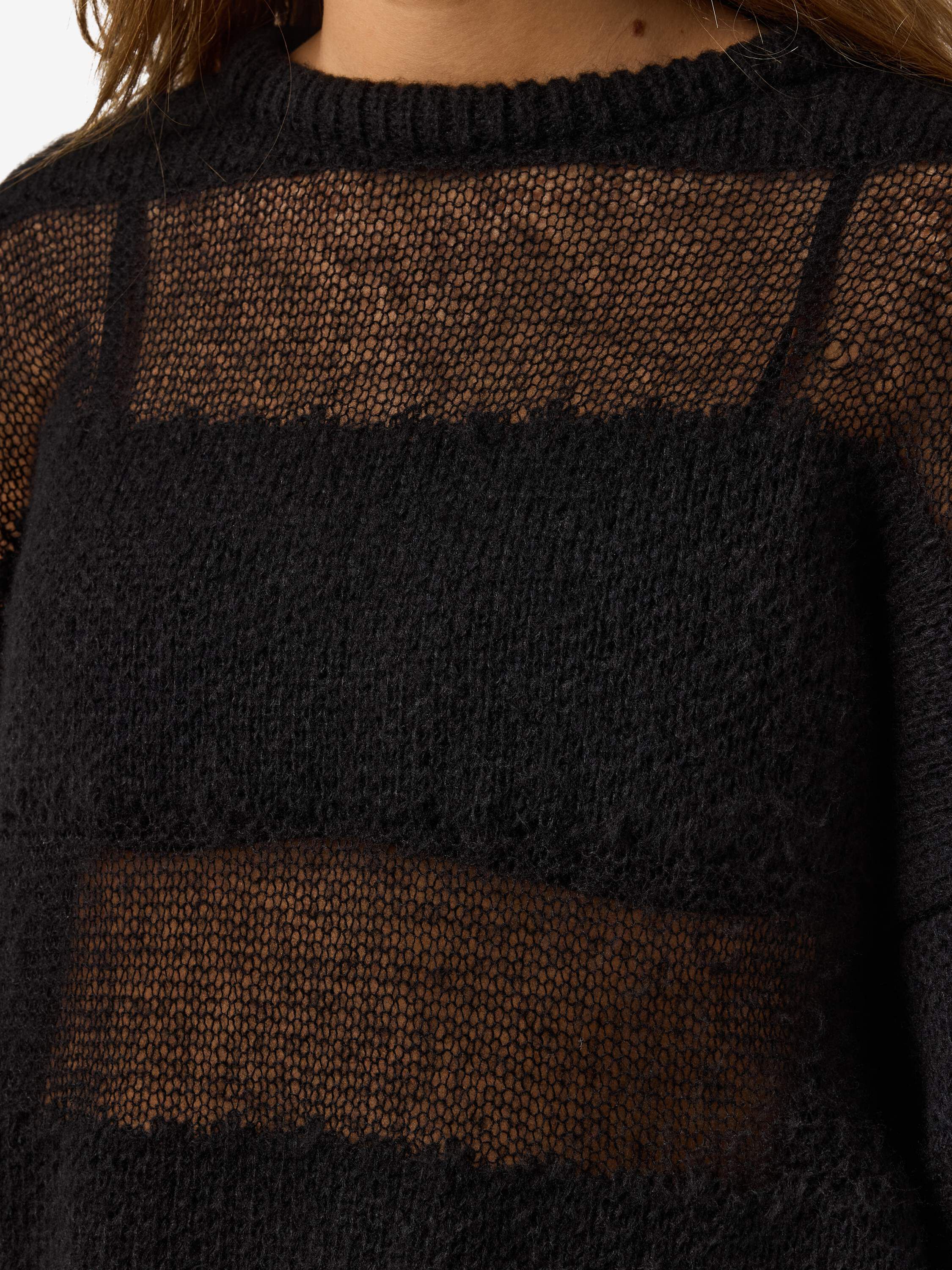 NMSELVI L/S JACQUARD KNIT FWD