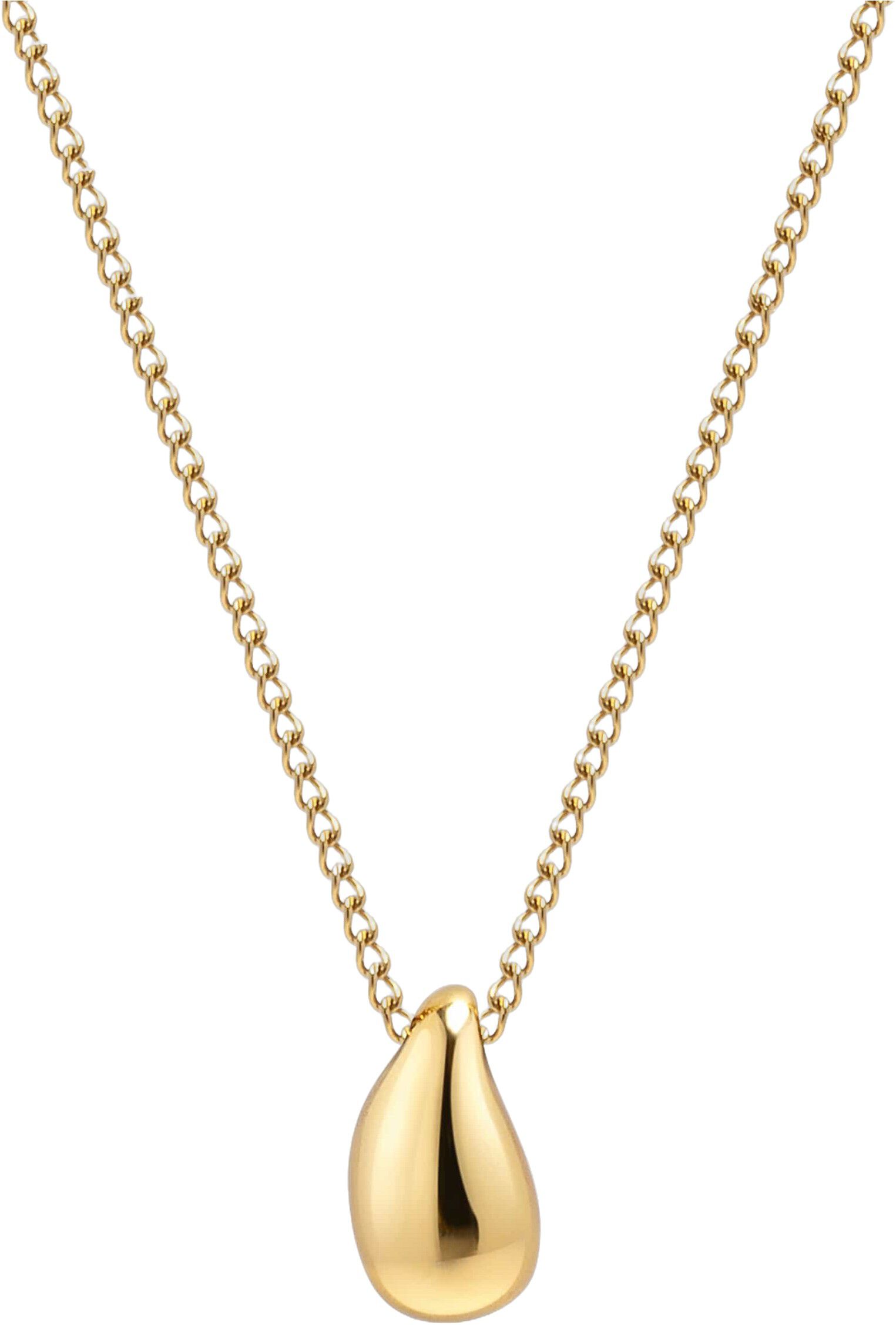 Women's Gold Drop Pendant Necklace