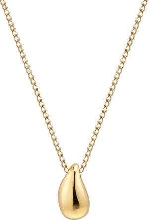 Women's Gold Drop Pendant Necklace