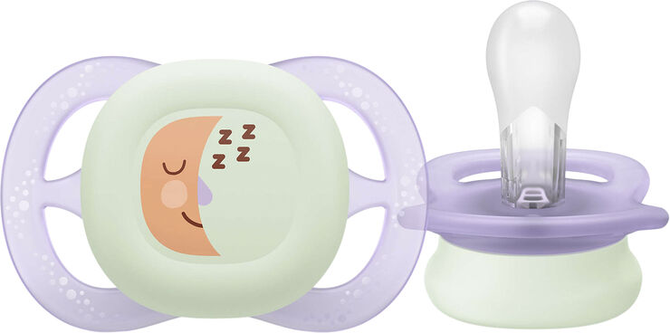 Philips Avent Soother ultra start Nighttime - Pakke med 2 -