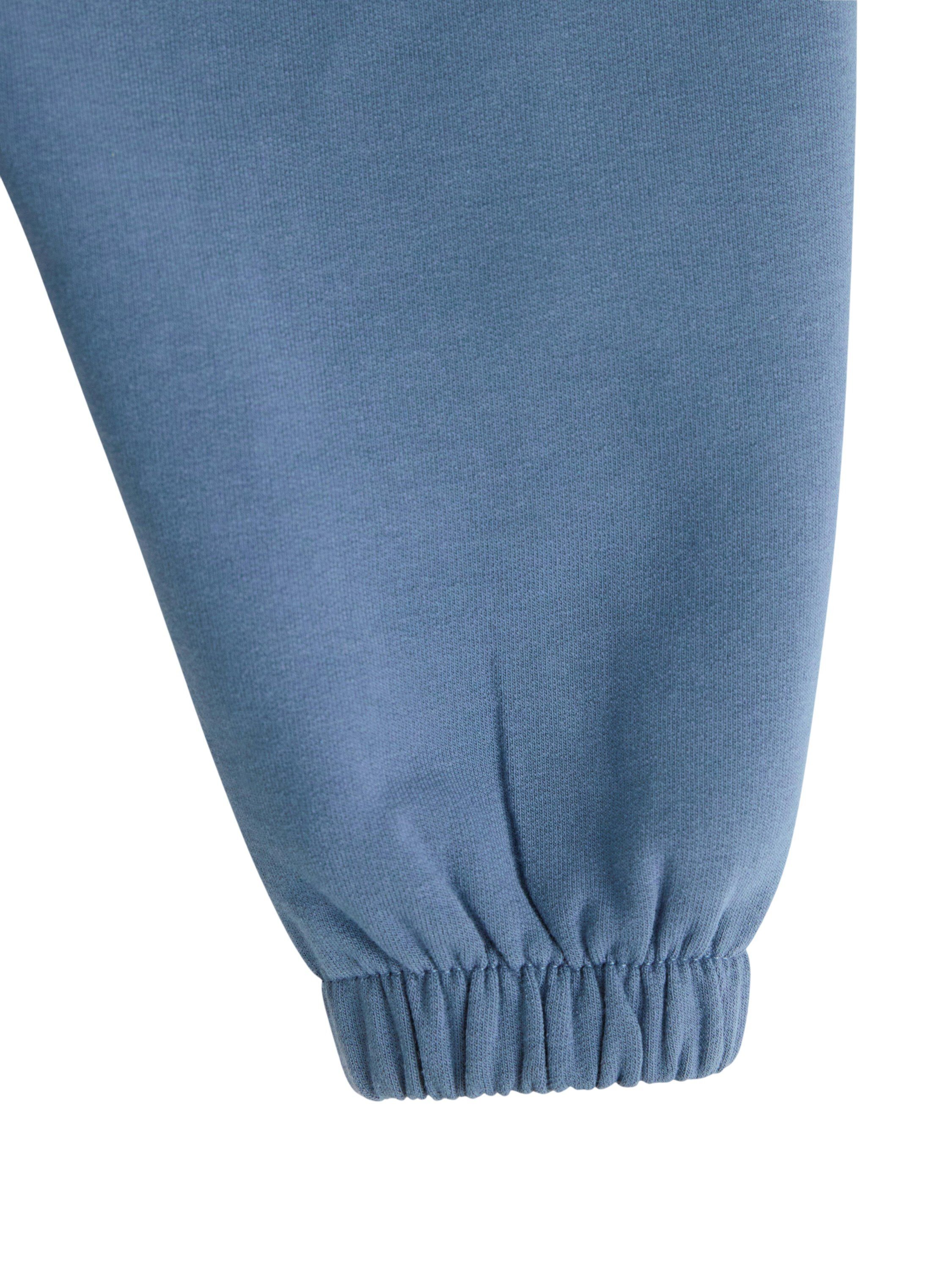 Mjukisbyxor i bomullstrik&aring; med mju