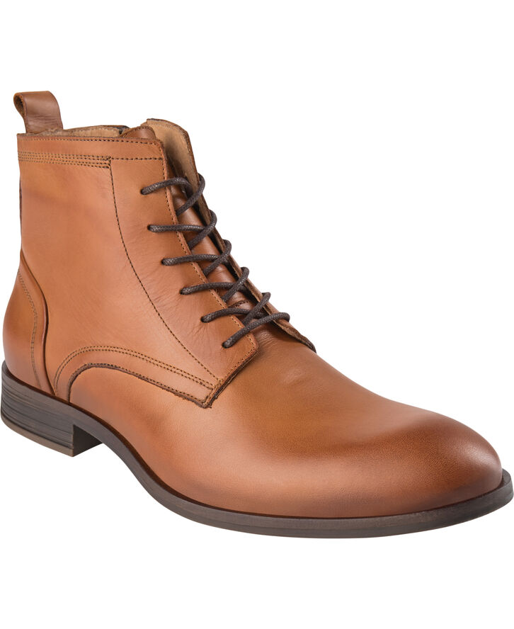 BIABYRON Leather Lace Up Boot