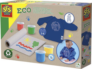 SES Creative - ECO - Fingermalingsæt - Forklæde