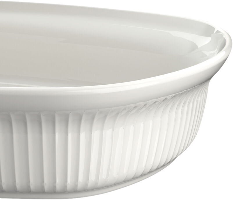 Hammersh&oslash;i Ovnfast fad 39x29. 5 cm hvid