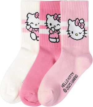 Socks 3 p Hello Kitty
