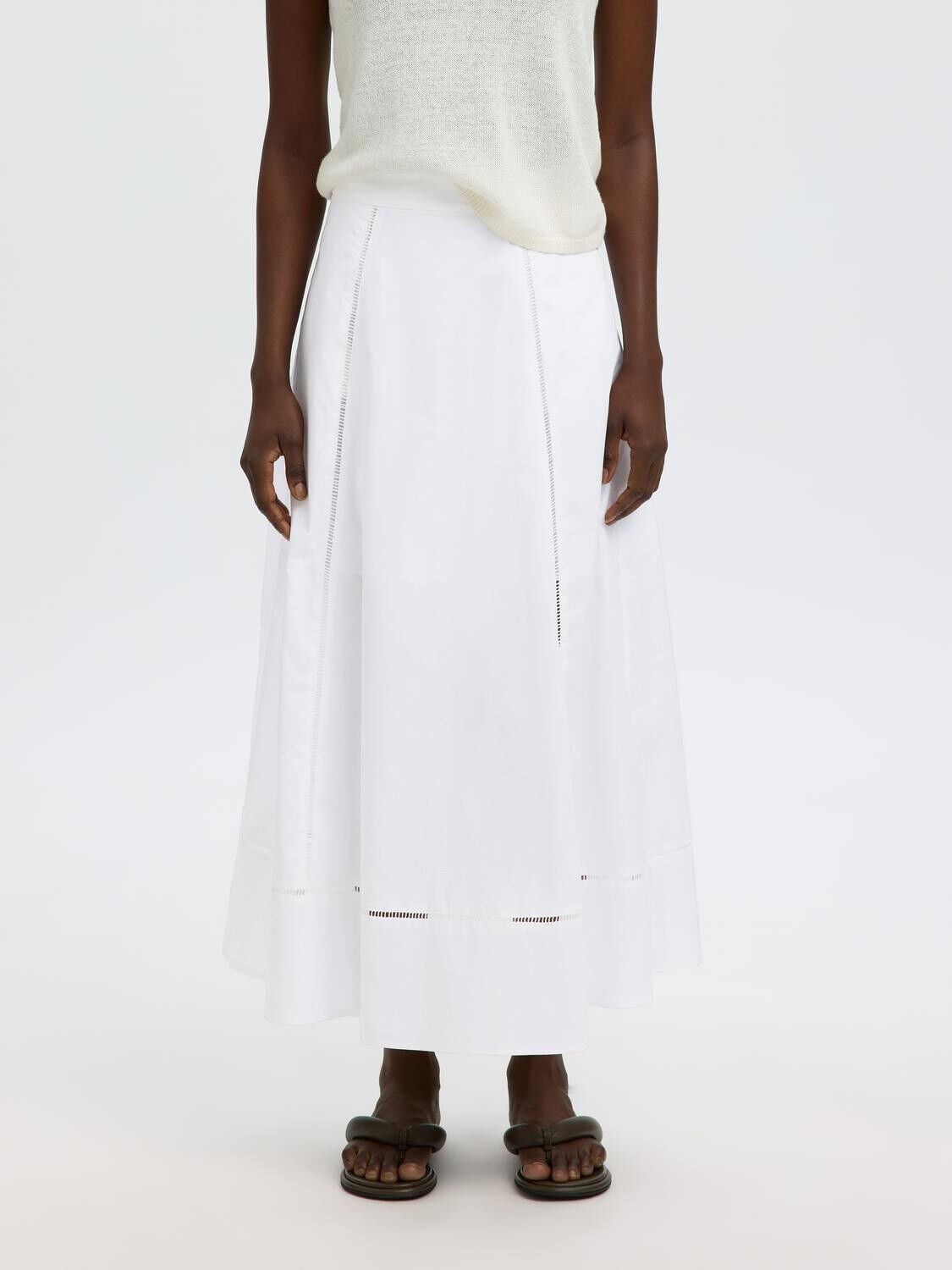 SLFDELIA ANKLE LADDER STITCH SKIRT
