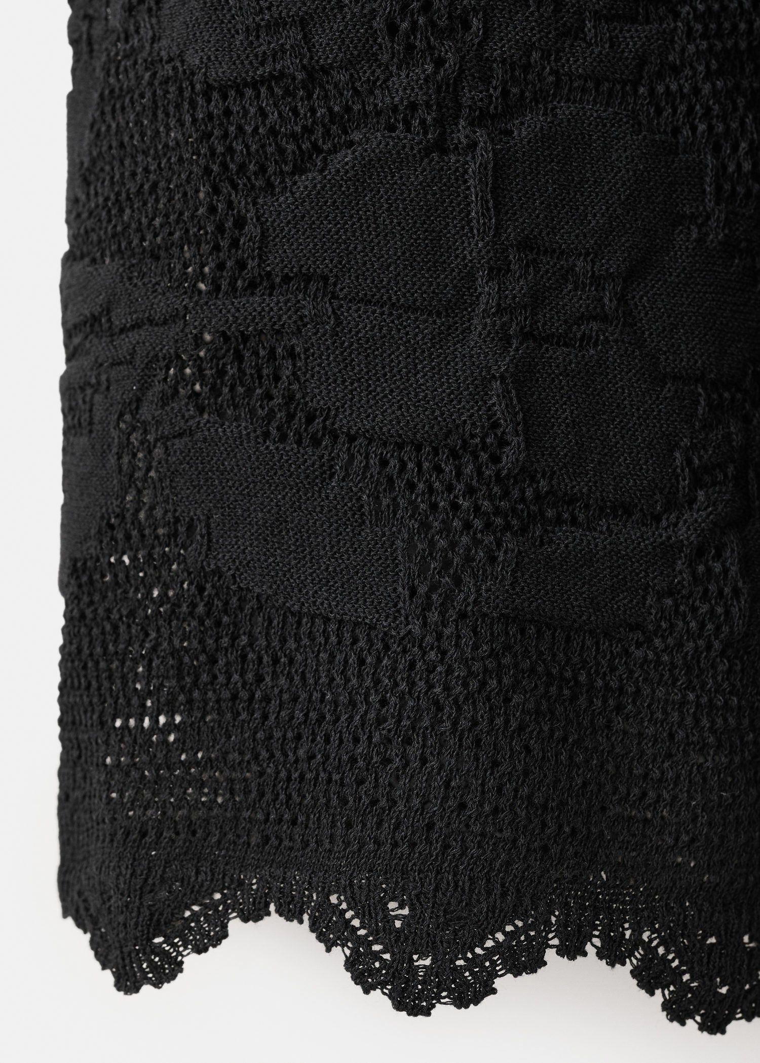 Embroidered knit halter top