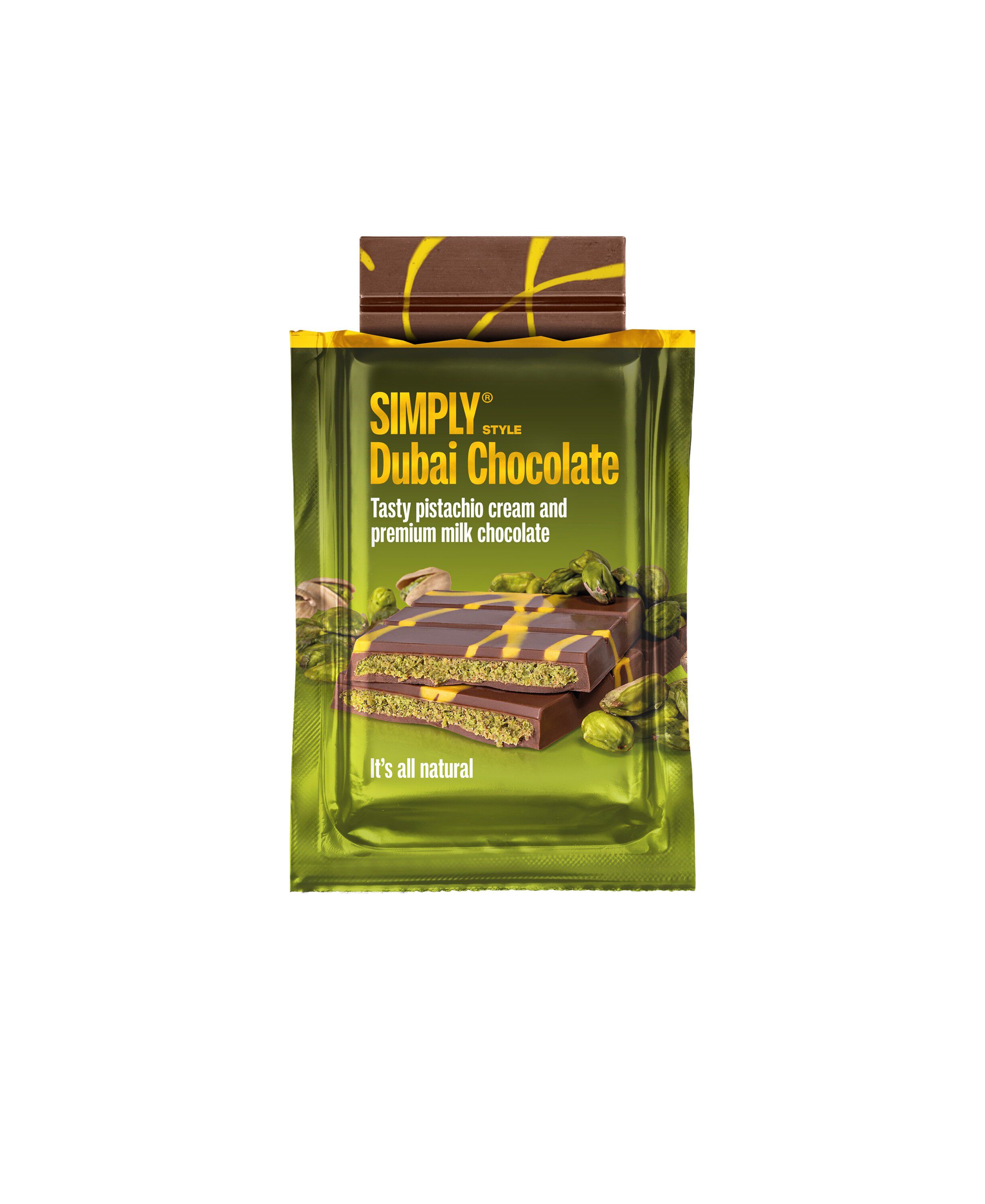 Simply&reg; DUBAI STYLE CHOCOLATE chokoladebar (90g)