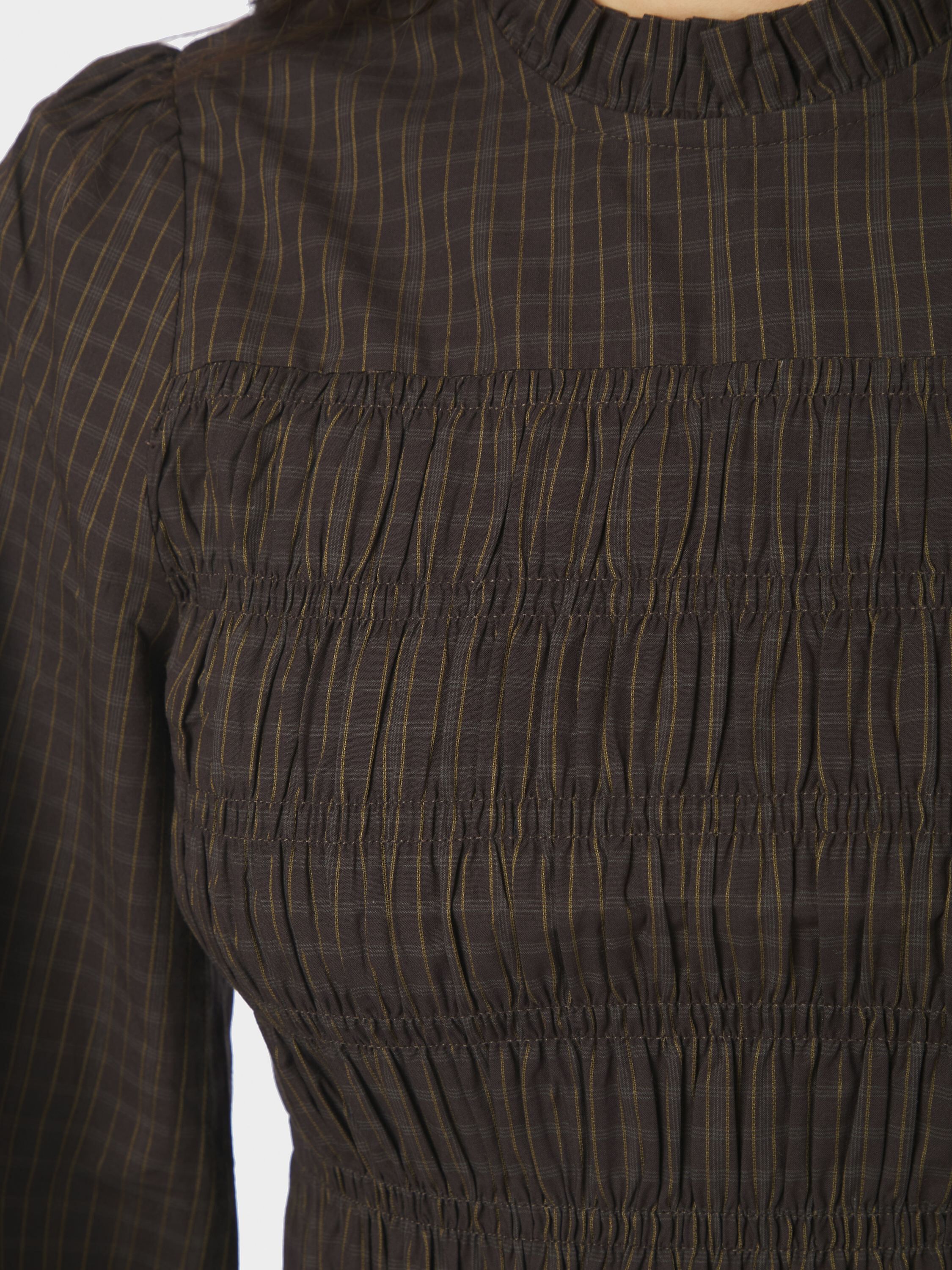 Possa Big Check Blouse