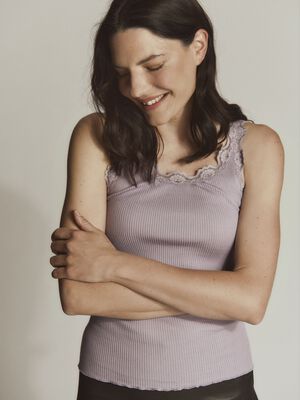 RWBabette Silk SL U-neck Lace Top