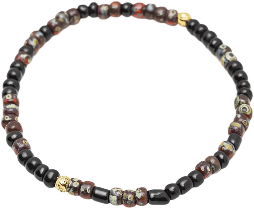 Wristband with Dark Japanese Miyuki Beads