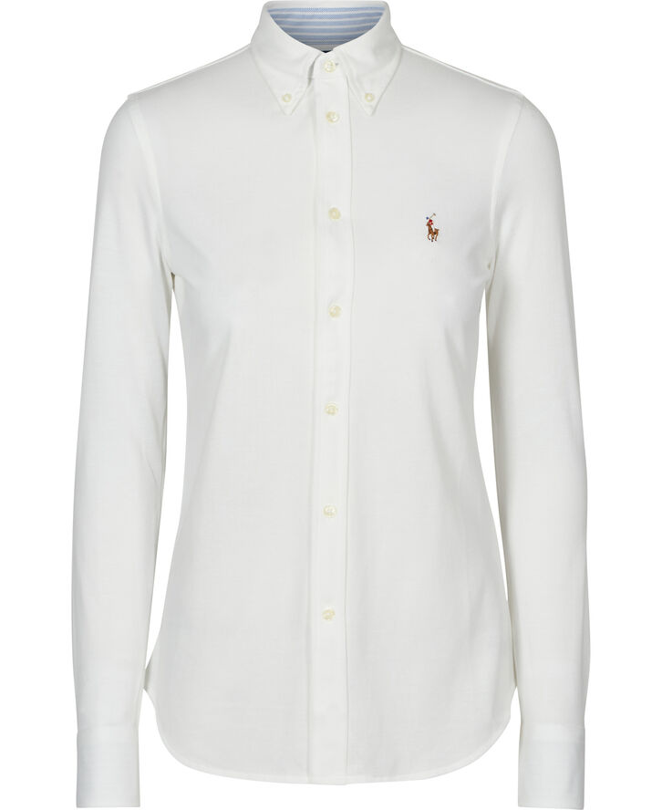 Knit Cotton Oxford Shirt