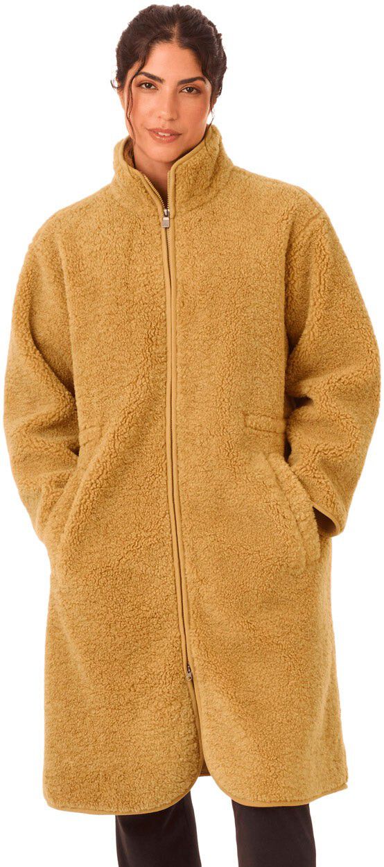 Edith Pile Lang Fleecejakke